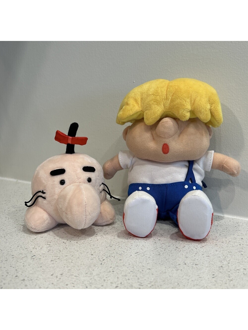 EarthBound Mother 2 Plush Set – Porky & Mr. Saturn Nintendo Rare OOP
